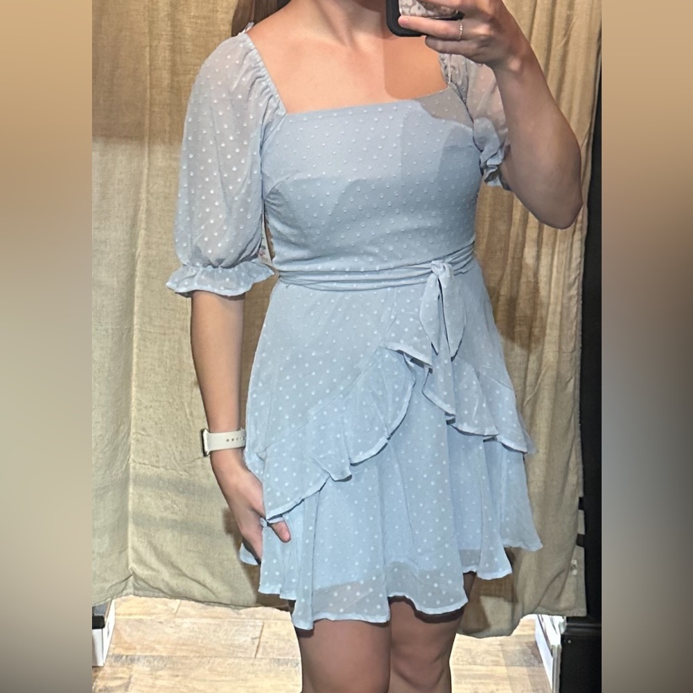Small light blue dress